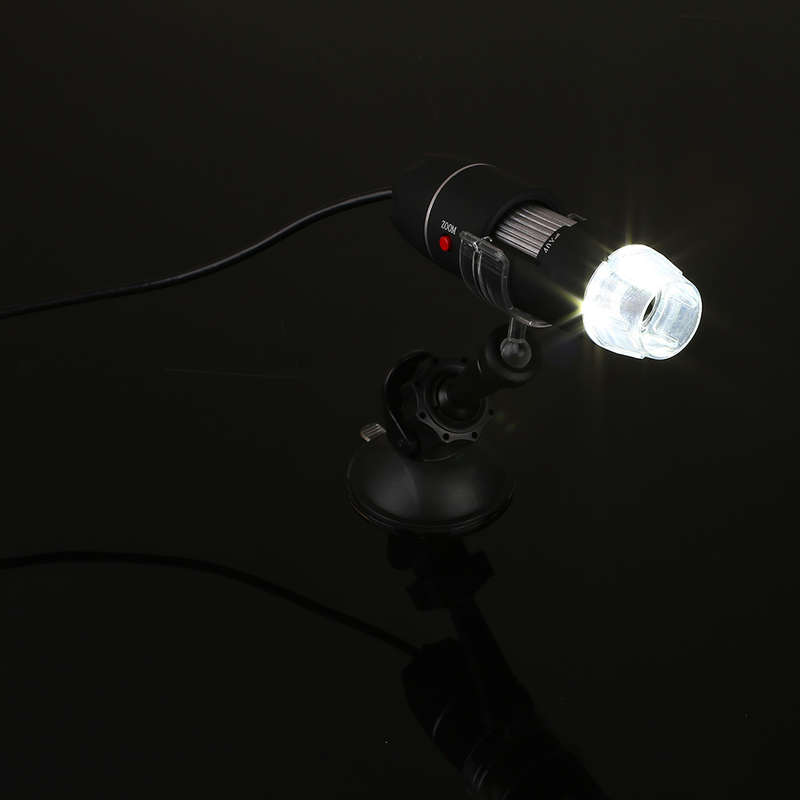 New USB 8 LED 500X 2MP Digital Microscope Endoscope Magnifier Video Camera with Suction Cup Stand -*