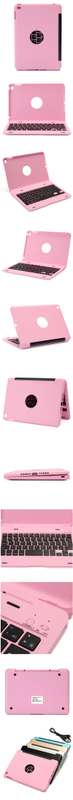 For Apple iPad Mini 4 Folio Rechargeable Wireless Bluetooth Keyboard Smart Case Cover