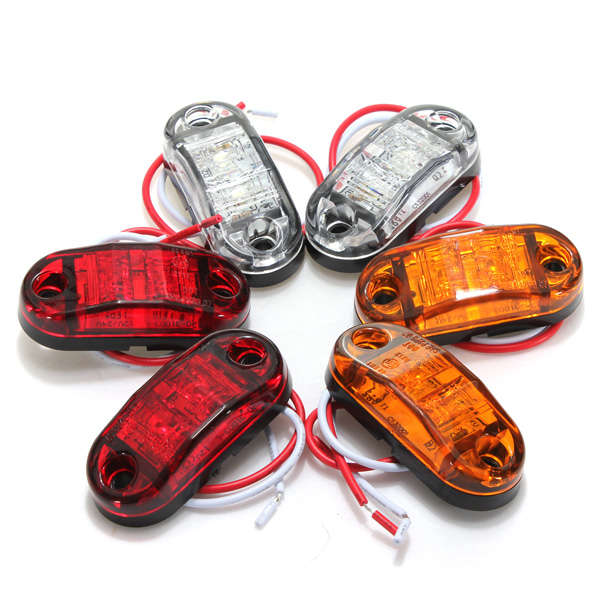 Led Side Marker Light Car Trailers RV Clearance Lamp E-marked DOT