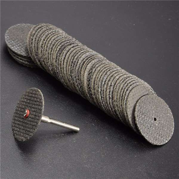 100pcs 1/8 Inch Mandrel Fiberglass Reinforced Cut Off Wheel for Dremel