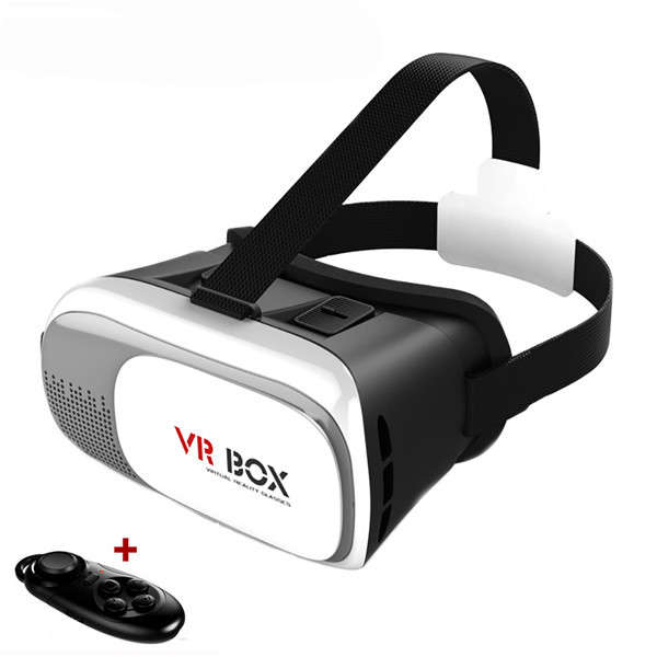 VR BOX 2.0 Google Cardboard Virtual Reality 3D Glasses with Bluetooth Remote