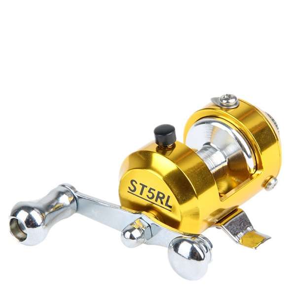 Mini Left/right Hand  Alloy Drum Wheel Fishing Reel Speed Ratio 2.1:1 Pen Fishing Reel