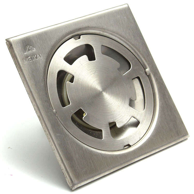 Bathroom Square Stainless Steel Floor Drain Water Strainer Fliter