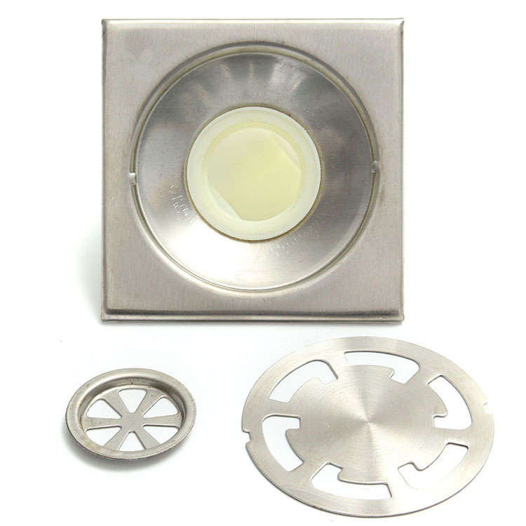 Bathroom Square Stainless Steel Floor Drain Water Strainer Fliter