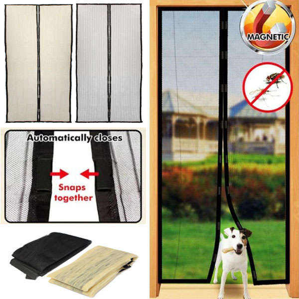 210x100cm Automatic Closing Magnetic Door Screen Anti-mosquito Mesh Door Curtain