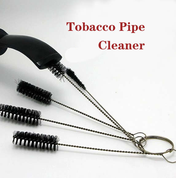 5pcs Nylon Brush Shank Tobacco Pipe Cleaning Stainless Steel