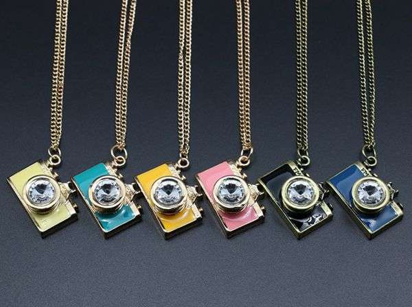 Enamel Sweater Necklace