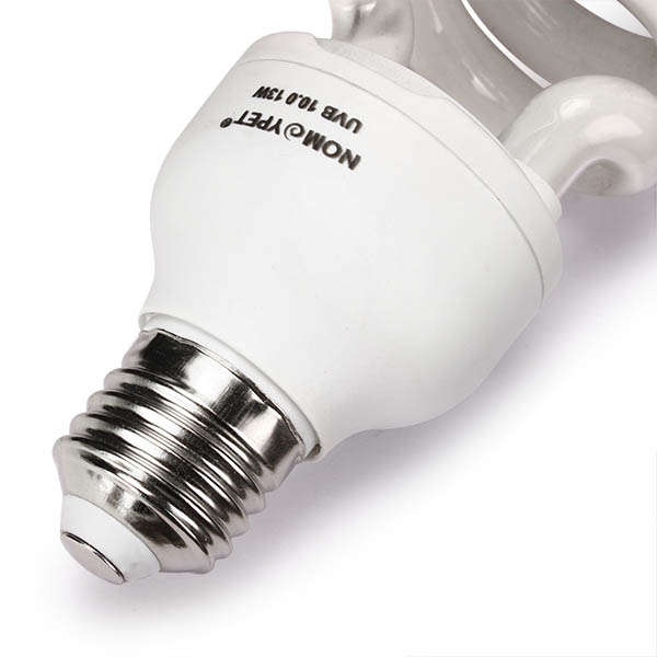 220V UVB Reptile Lamp Calcium White Ceramic Emitter Fluorescent Light Heated Breeding Vivarium Lamp 