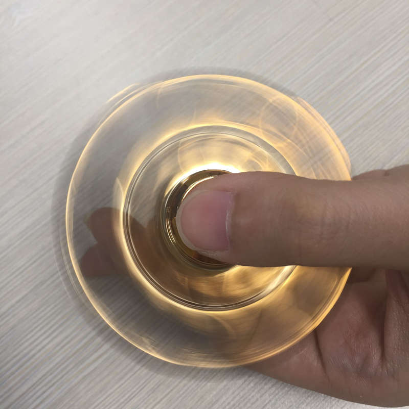 Aluminum Alloy Fidget Hand Spinner Gold Tri-Spinner Fidget