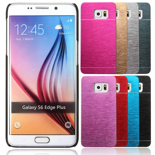 Brushed Metal Hard Back Cover Case For Samsung Galaxy S6 Edge Plus