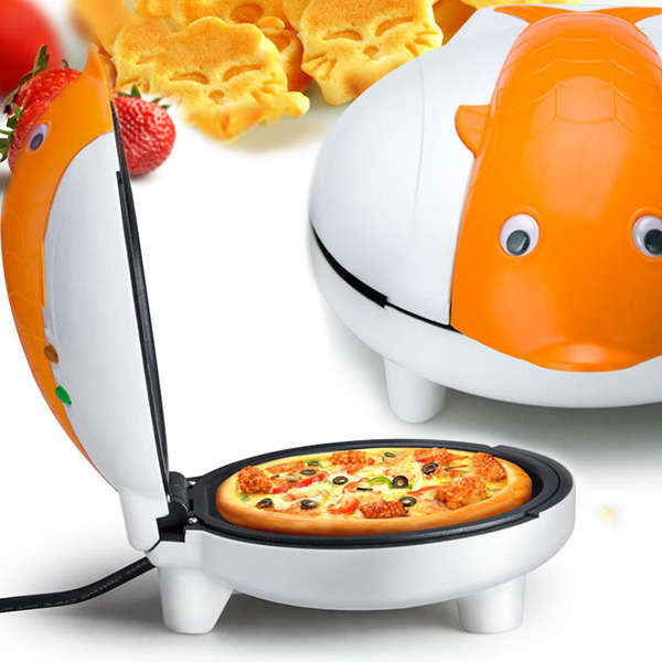 Life Diary HL-A 220V Cartoon Dolphin Multifunction Electric Cake Baking Pan Pizza Pan