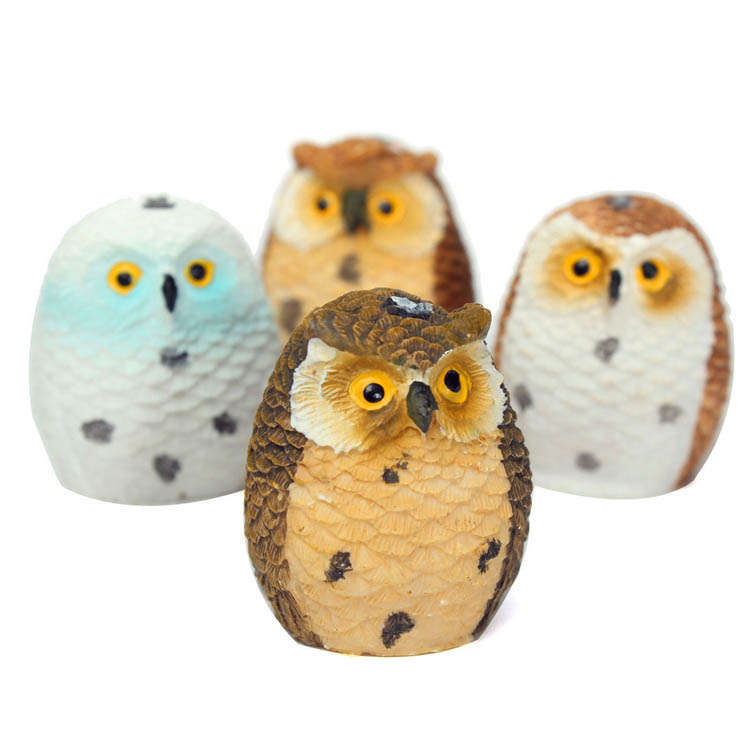 micro landscape owl decoration