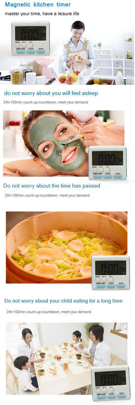 Magnetic LCD Digital Kitchen Cooking Timer Alarm Count Up Down