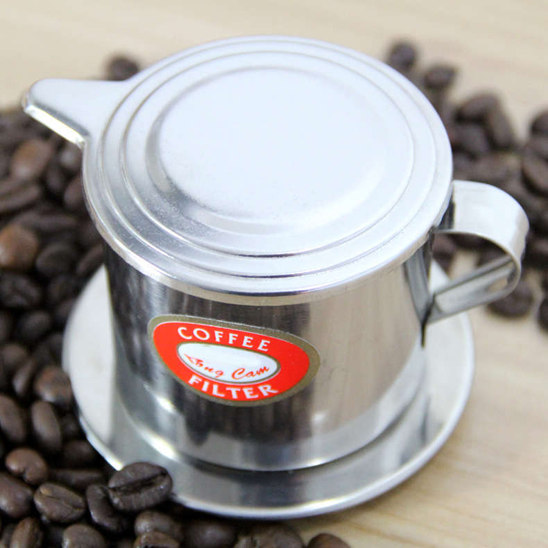 Vietnamese-style Stainless Steel Coffee Drip Pot Filter Coffee Maker Infuser Coffee Drip Pot