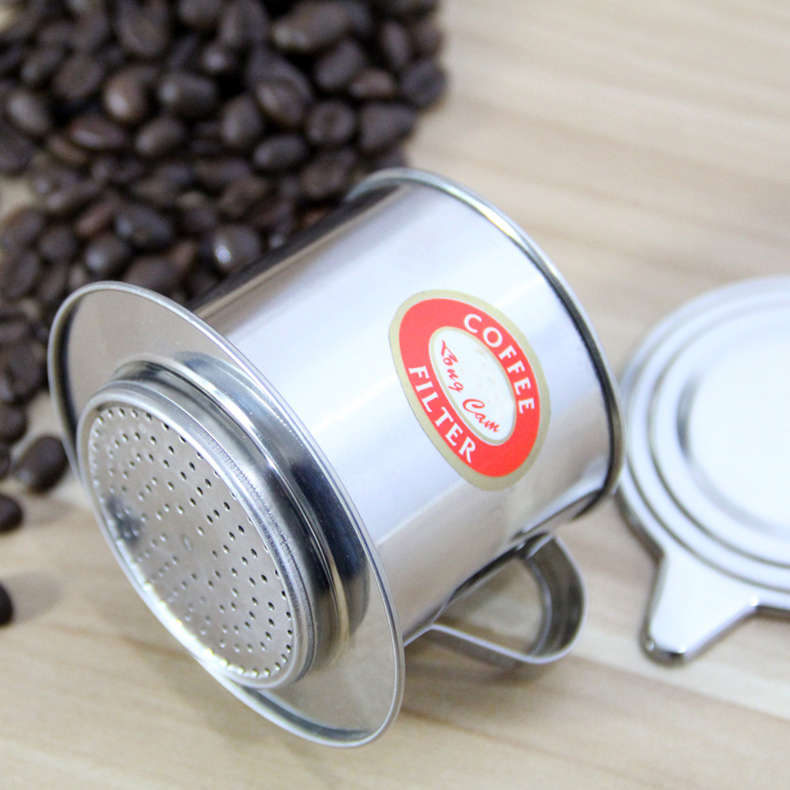Vietnamese-style Stainless Steel Coffee Drip Pot Filter Coffee Maker Infuser Coffee Drip Pot