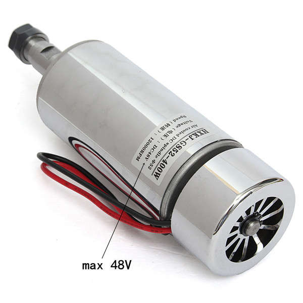 400W DC 12V-48V 12000rpm Air Cooled Spindle Motor Engraving Milling