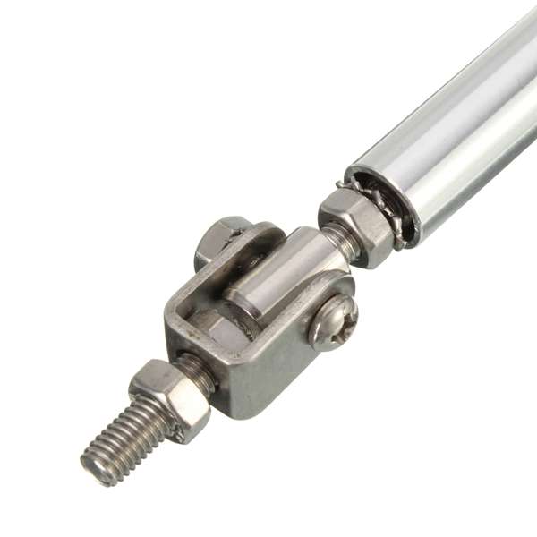 Adjustable Front Rear Frame Bumper Protector Splitter Rod Support 11 inch-13 inch Silver