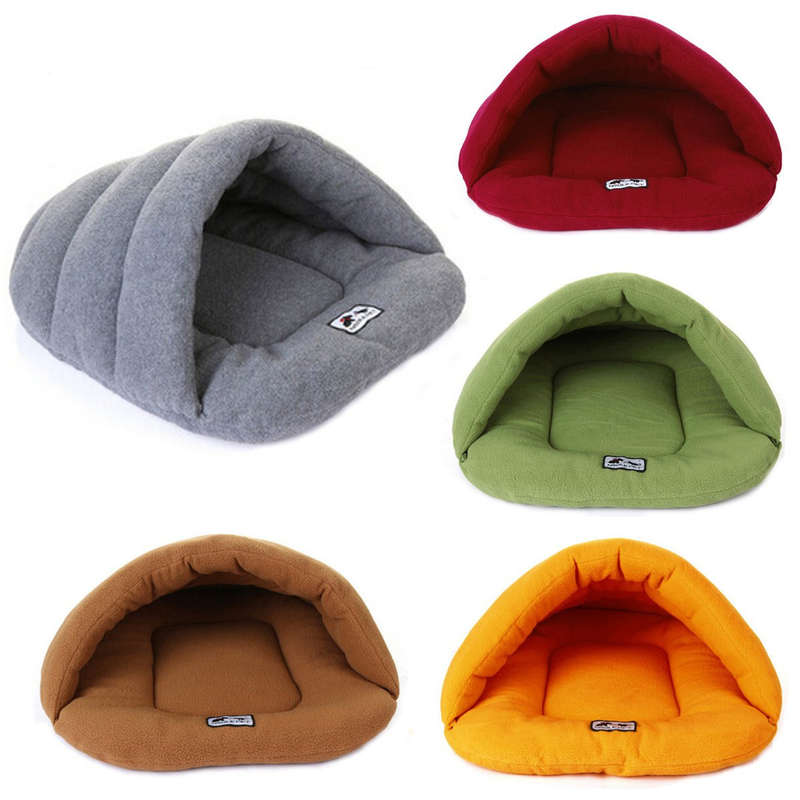 Pet Cat Dog Sleeping Bag Cushion Warm Comfortable House Kennel Bed