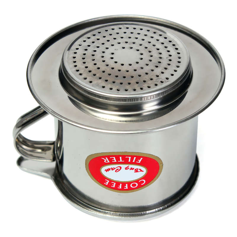 Vietnamese-style Stainless Steel Coffee Drip Pot Filter Coffee Maker Infuser Coffee Drip Pot