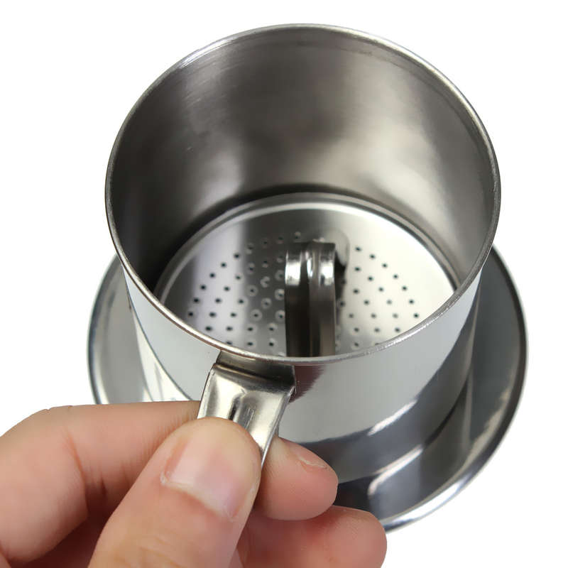 Vietnamese-style Stainless Steel Coffee Drip Pot Filter Coffee Maker Infuser Coffee Drip Pot