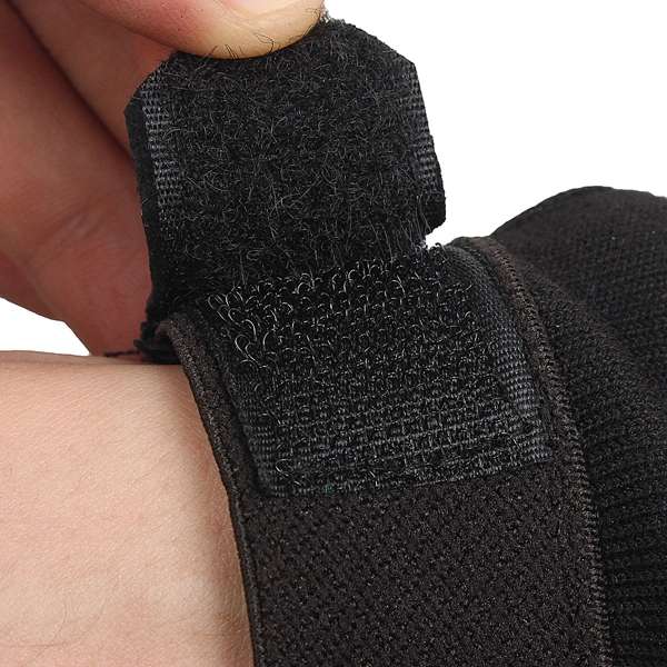 Unisex Half Finger Black PU Gloves Sport Driving Cycling