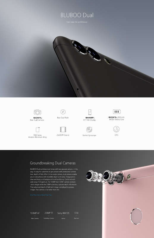 BLUBOO Dual smartphone