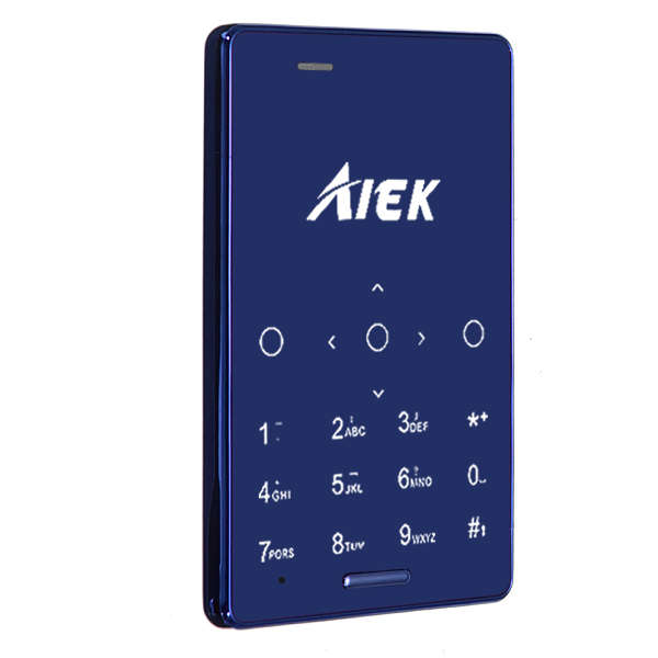 AIEK M4 0.96 Inch Ultra-thin MTK Dual SIM Card Bluetooth Quad-Band Mini Card Phone