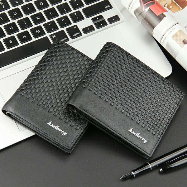 Men Business Genuine Leather RFID Anti-Scanning Long Black Multi Pocket Card Holders