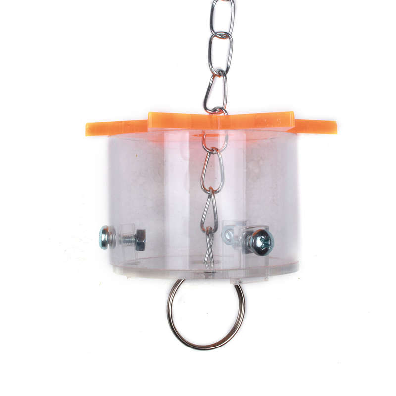 Bird Feeding Box Parrot Pet Bird Hex Star Acrylic Foraging Feeder Box Hanging Cage Swing Chew Toys