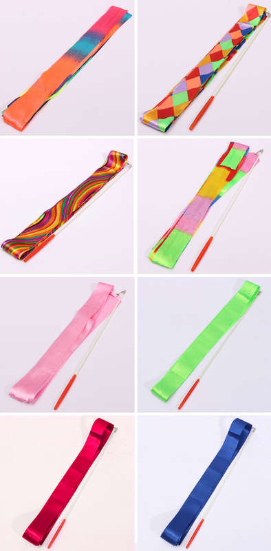 4M Art Gymnastic Ballet Streamer Twirling Rod Stick Wand Dance Ribbon Rhyth