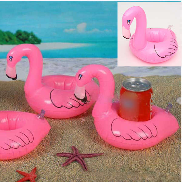 5X Flamingo Drink Can Inflatable Swimming Pool Beach Bathing Can Holder