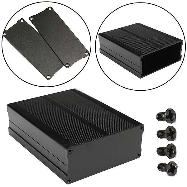 Split Body Aluminum Box Enclosure Case 120*97*40mm Electronic Project DIY Tool