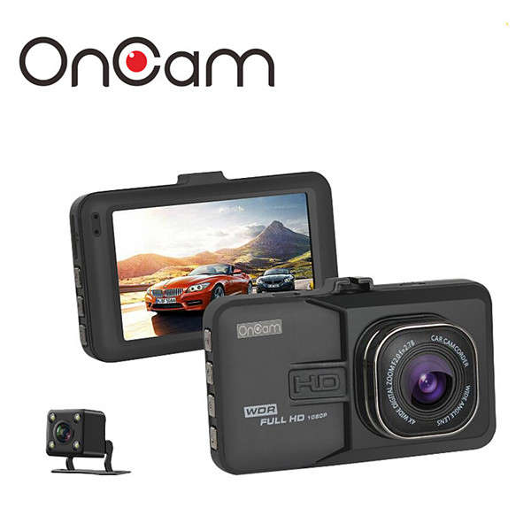 Oncam T636 1080P Full HD Car DVR Camera Dash Cam Video Recorder Dual Camera G-sensor
