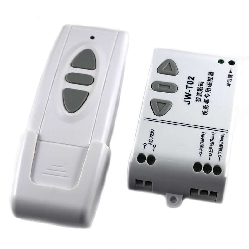 Digital Projection Screen Controller Electrical Curtain Motor Wireless Remote Control Switch Receiv