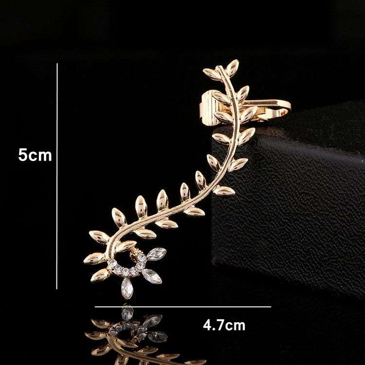 Leaf Crystal Earring