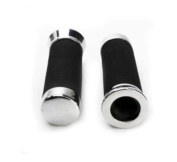 7/8 Inch Motorcycle Black Hand Grips Handlebars