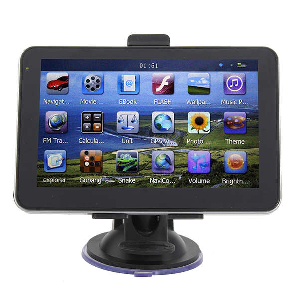 5 Inch HD Touch Screen Car GPS Navigation YL-750 MTK FM 4GB