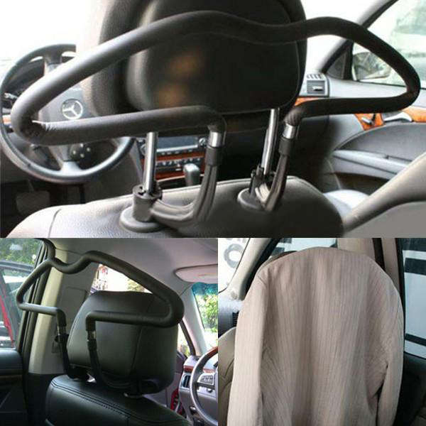 Rubber Coated Car Seat Headrest Coat Suit Jacket Clothes Hanger