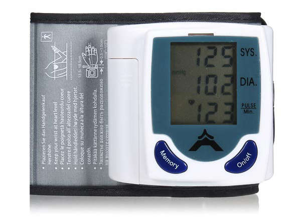 Digital Sphygmomanometer Blood Pressure Monitor & Heart Beat Meter