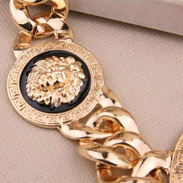 Three Lion Head Necklace