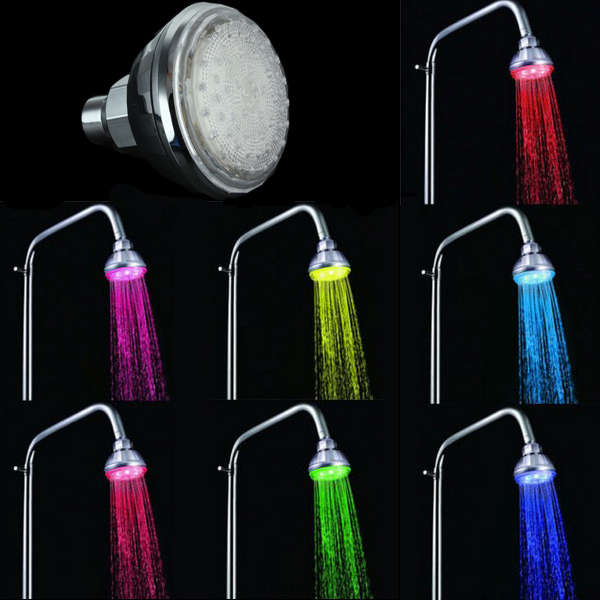 Automatic 7 Colors Change LED Shower Head Showerheads