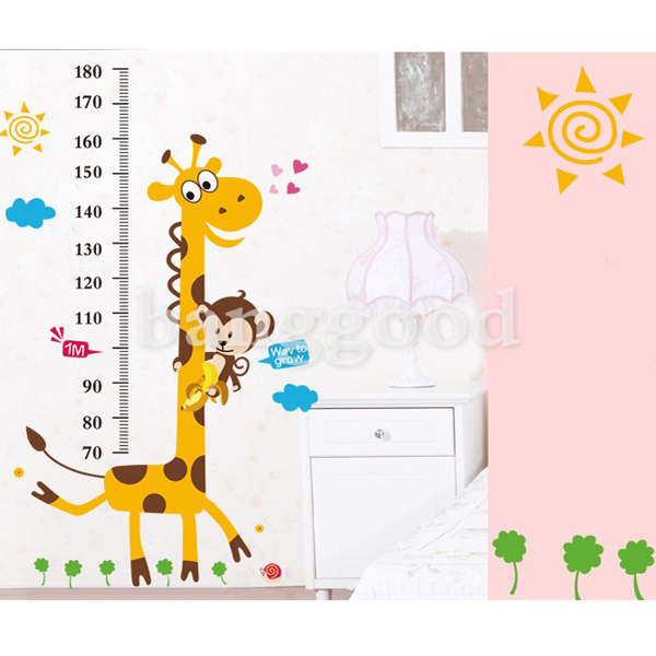 wall stickers, giraffe height wall stickers