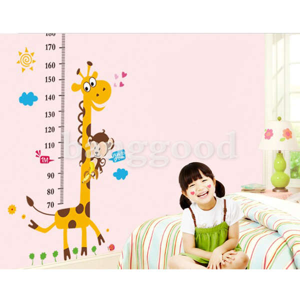 wall stickers, giraffe height wall stickers