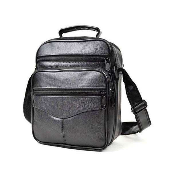 Men's Business Shoulder Messenger Cattle Leather Casual Hand Bag