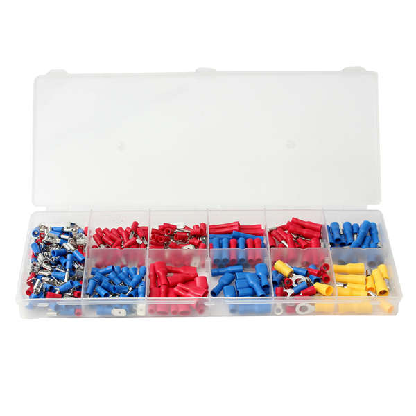 271Pcs Assorted Insulated Electrical Wire Terminals Crimp Connector