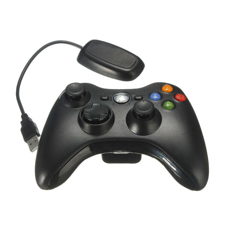 Black Wireless Game Remote Controller for Microsoft Xbox 360 Console