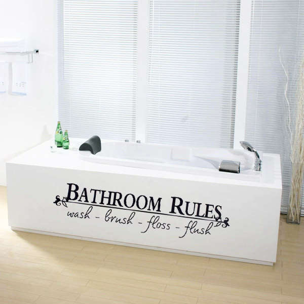 vinyl bathroom sticker