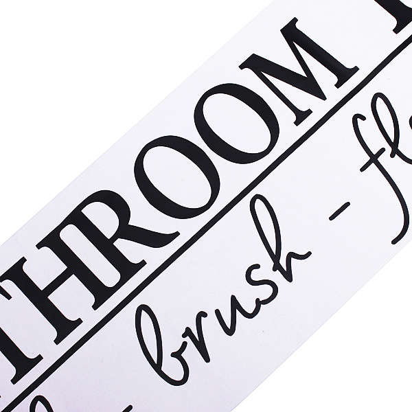 bathroom wall art decals