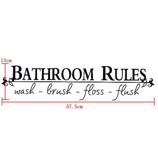 bathroom wall art decals