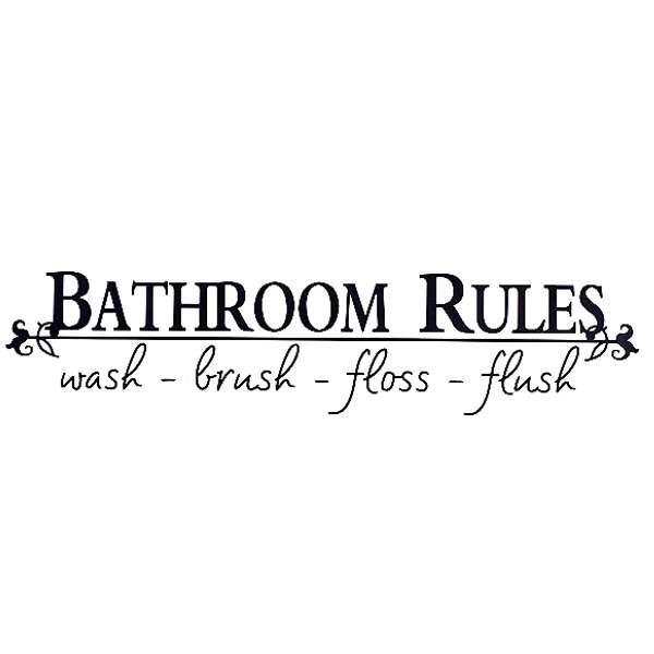 vinyl bathroom sticker